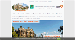 Desktop Screenshot of parkhousehotel.org.uk