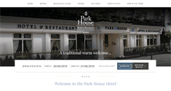 Desktop Screenshot of parkhousehotel.ie